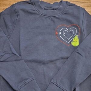 New Hanna Andersson Dr. Suess Grinch Black Sweatshirt - Size 10 / 140 Kids Boys